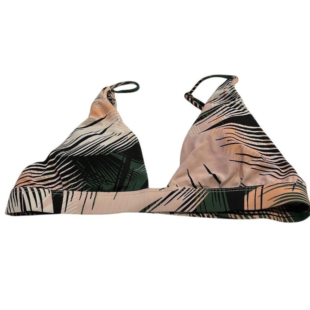 Dolce Vita Women's Palm Triangle Bikini Swim Top XS Multicolor